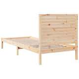 Extra Long Bed Frame without Mattress 90x210 cm Solid Wood 3309295