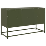 TV Cabinet Olive Green 100.5x39x60.5 cm Steel 846546