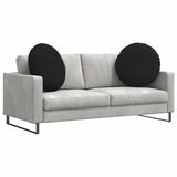 Seat Cushions 2 pcs Black 80 x 29 cm Fabric 42014233