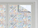 Window Films 3 pcs Frosted 3D Rainbow Pattern PVC 3208987