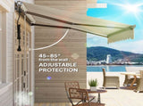 2.5 x 3m Electric/Manual Awning, with Remote - Beige T3398P327930