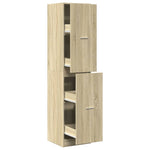 Apothecary Cabinet Sonoma Oak 40x41x174.5 cm Engineered Wood 3309647