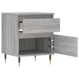Bedside Cabinets 2 pcs Grey Sonoma 40x35x50 cm Engineered Wood 830665