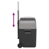 Cool Box with Wheel and Handle Black&Grey 40 L Polypropylene 51782