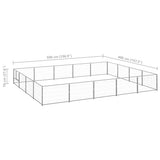 Dog Kennel Silver 20 m Steel 3082151