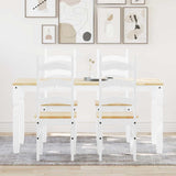 5 Piece Dining Set PANAMA White Solid Wood Pine 3345205