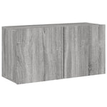 4 Piece TV Wall Units Grey Sonoma Engineered Wood 3216433