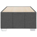 ZNTS Bed Frame without Mattress Dark Grey Single Fabric 3284867