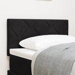 ZNTS LED Headboard Diamond Blocks Design Black 80 cm Velvet 3338183