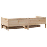 Daybed with Drawers without Mattress 80x200 cm Solid Wood 3302094