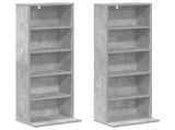 CD Cabinet 2 pcs Concrete Grey 33 x 23.5 x 97.5 cm 8012697