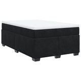Box Spring Bed with Mattress Black 120x200 cm Velvet 3285277