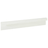 Garden Cover Profile 10 pcs 100 x 5 x 15 cm Steel White 8012937