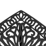 Garden Table Black 53x53x53 cm Cast Aluminium 4002816