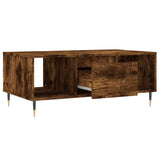 Coffee Table Smoked Oak 90x50x36.5 cm Engineered Wood 830585