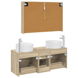 Bathroom Furniture Set 4 pcs Sonoma Oak 3407105