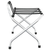 Luggage Rack with Backrest Silver 56x39x52cm 153074