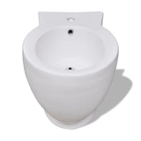 White Ceramic Toilet & Bidet Set 270566
