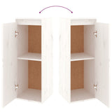 TV Cabinets 3 pcs White Solid Wood Pine 3100160