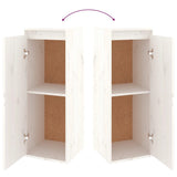 TV Cabinets 4 pcs White Solid Wood Pine 3100180