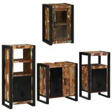 Bathroom Furniture Set 4 pcs Multicolour Solid Reclaimed Wood 3305695