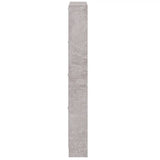 Shoe Cabinet Concrete Grey 59x17x150 cm Engineered Wood 342521