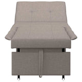 Sofa Bed Taupe 194 x 50 x 82 cm Plywood 42008587