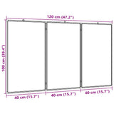 Magnetic Whiteboard Foldable 120x100x1.7 cm Aluminium 4005359