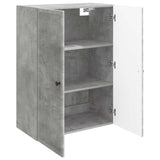 Wall-Mounted Cabinet Concrete Grey 66 x 34.5 x 90 cm 897888