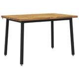 120 x 70 x 75 cm Solid Acacia Wood White and Black Rectangular 937598