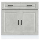 Kitchen Base Cabinet Porto Concrete Grey Engineered Wood 853981