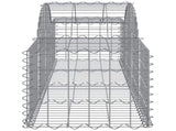 Arched Gabion Baskets 20 pcs 200x50x40/60 cm Galvanised Iron 3146272