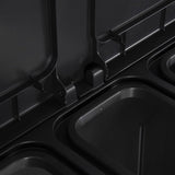 Trash Bin with 2 Doors Black 65x45x88 cm PP 151224