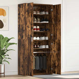 Shoe Cabinet with Door Brown 80 x 39 x 180 cm Engineered wood 3333870