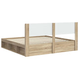 Bed Frame with Storage and Headboard 3 pcs Engineered Wood 3414173