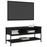 TV Cabinet Set 100 x 35 x 45 cm Black Oak Engineered Wood 862930