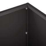 Garden Planter Black 100 x 20 x 20 cm Cold-rolled Steel 8005176