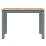 ZNTS Dining Table Panama Grey 117x60x75 cm Solid Wood Pine 4005703