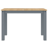 ZNTS Dining Table Panama Grey 117x60x75 cm Solid Wood Pine 4005703