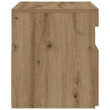 ZNTS Bedside Cabinet with LED Lights Artisan Oak 60x35x40 cm Engineered Wood 3329176