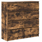 Sideboard Smoked Oak 100x35x99 cm Engineered Wood 3328493