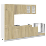 8 Piece Kitchen Cabinet Set Lyon Sonoma Oak Engineered Wood 3307655