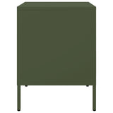 ZNTS Bedside Cabinets 2 pcs Olive Green 36x39x50.5 cm Steel 842931