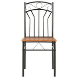 Dining Chairs 2 pcs Brown MDF 281399