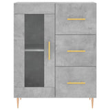 Highboard Concrete Grey 69.5x34x180 cm Engineered Wood 3189497