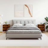 Bedside Cabinets 2 pcs Smoked Oak 40x35x50 cm Engineered Wood 830663