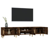 TV Cabinet Smoked Oak 180x31.5x40 cm Engineered Wood 816261