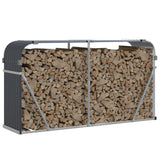 Log Holder Anthracite 180x45x100 cm Galvanised Steel 364564