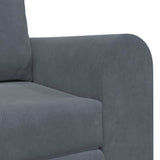 Sofa Bed Dark Grey 148 x 71 x 83 cm Velvet 4106685