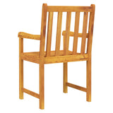 Garden chairs 2 pcs Natural Solid Acacia Wood 316609